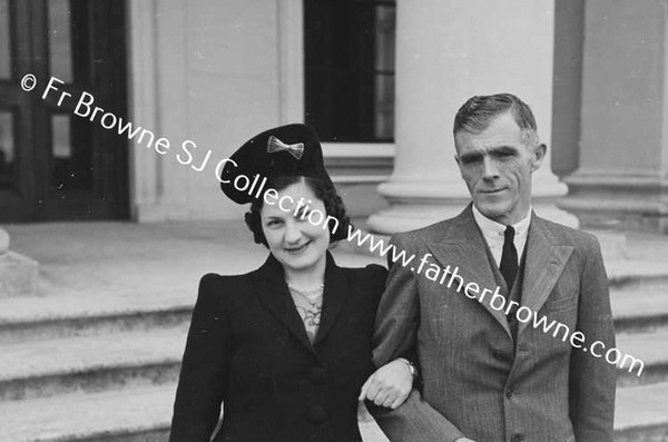 BRIDIE & HARRY COYNE ON THEIR WEDDING DAY